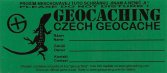 Samolepka Geocache - CZ - 15x6,6cm