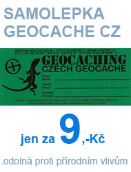 samolepka geocache CZ samolepka geocache CZ