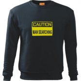 Caution Man Searching