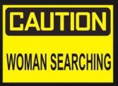 Woman searching city